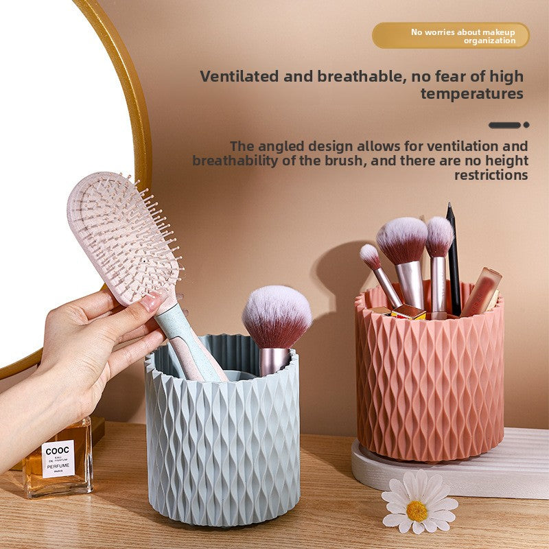 Rotating Makeup Brush Organizer