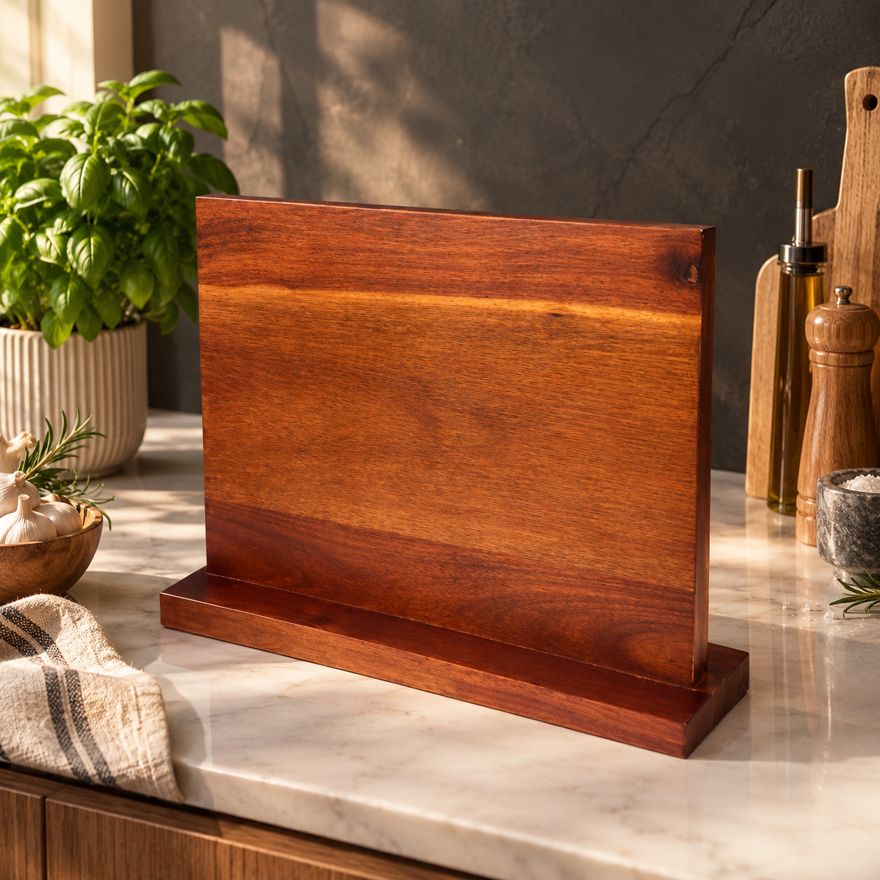 Acacia Resin Magnetic Knife Stand