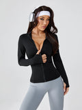 Slim-Fit Quick-Dry Zip Yoga Jacket