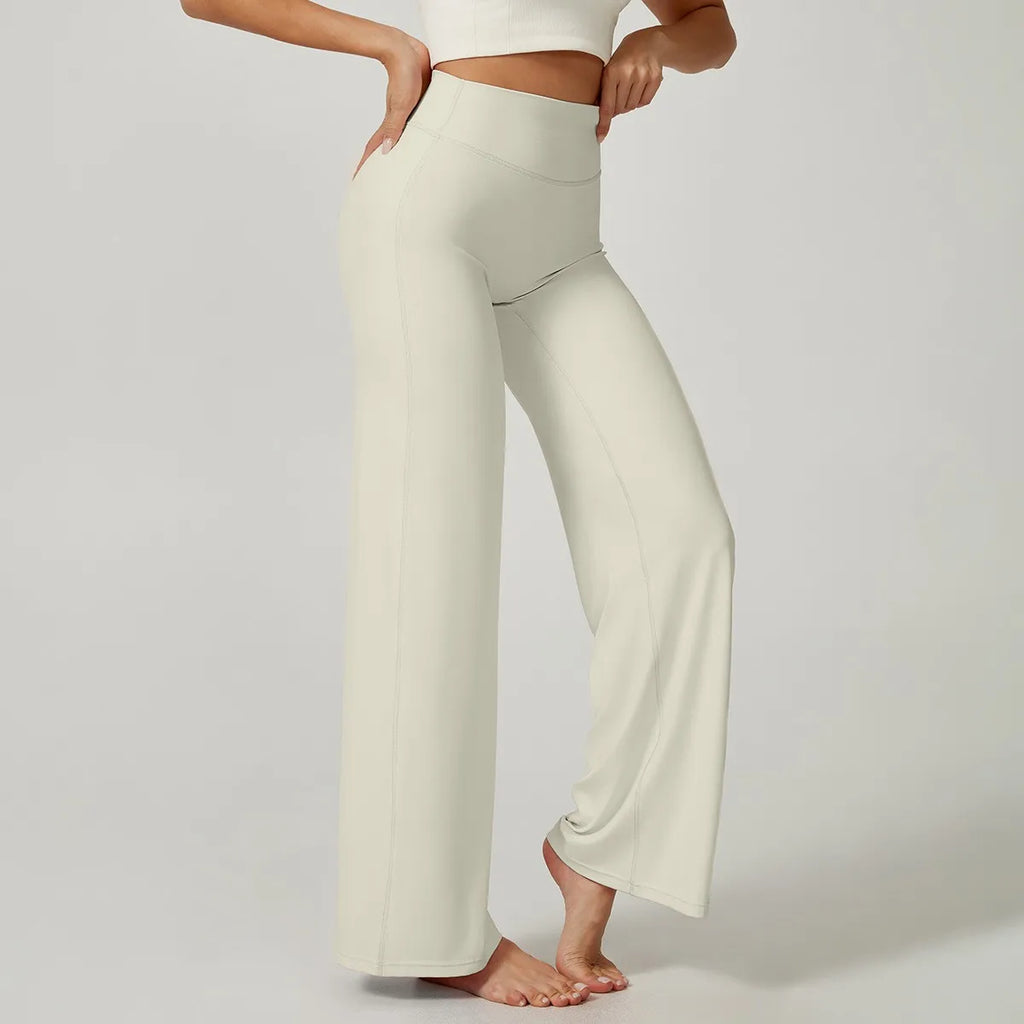 High Waisted Straight Leg Yoga Pants