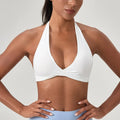 Strappy Open-Back Sports Bra