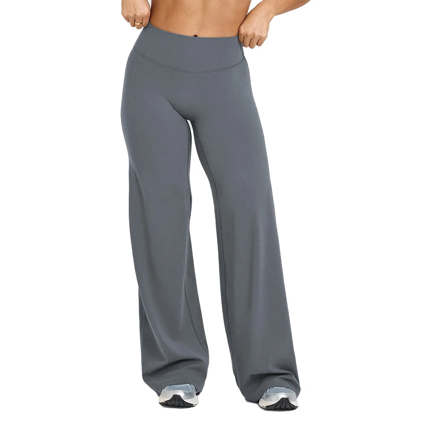 High Waisted Straight Leg Yoga Pants