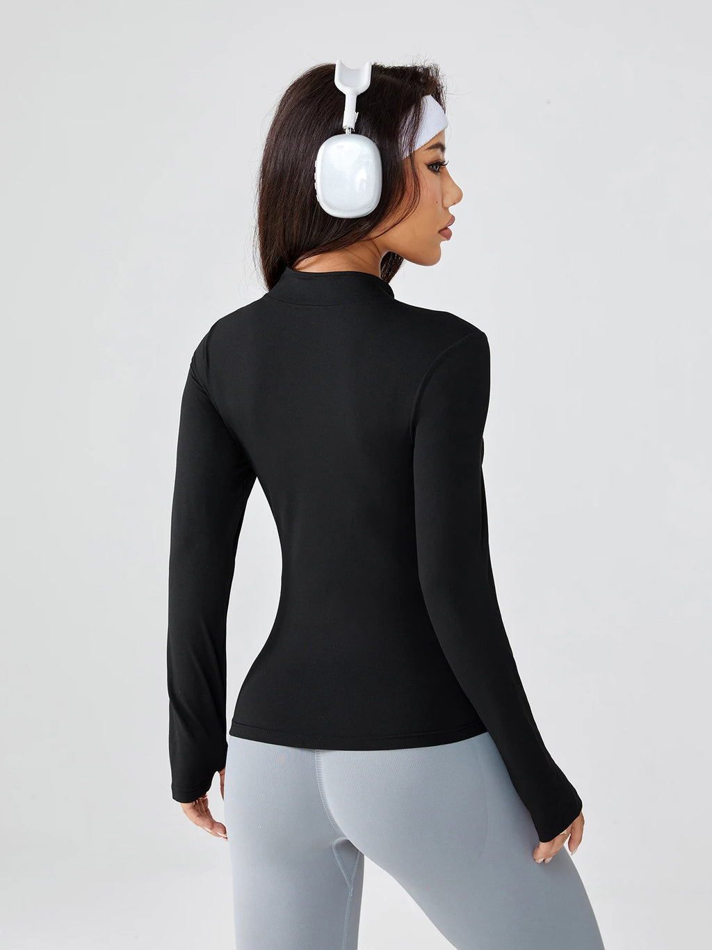 Slim-Fit Quick-Dry Zip Yoga Jacket