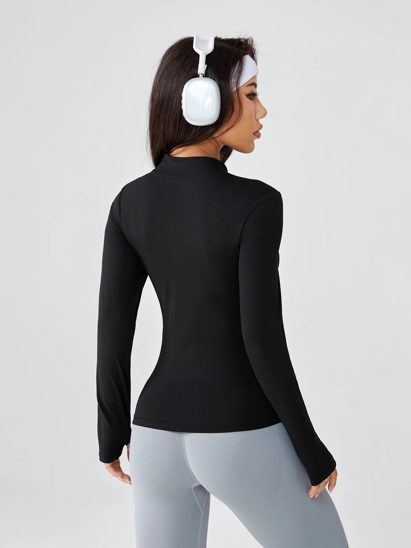 Slim-Fit Quick-Dry Zip Yoga Jacket