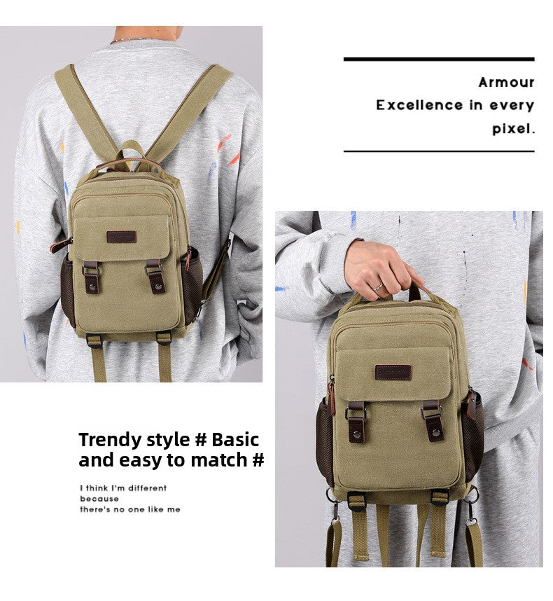 Retro Canvas Chest Bag