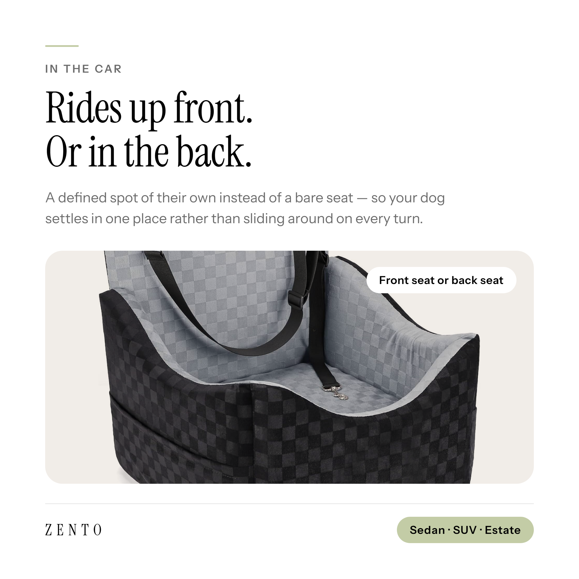 Memory Foam Pet Car Seat Cushion